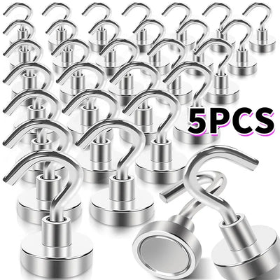 Heavy-Duty Rare Earth Neodymium Magnetic Hooks