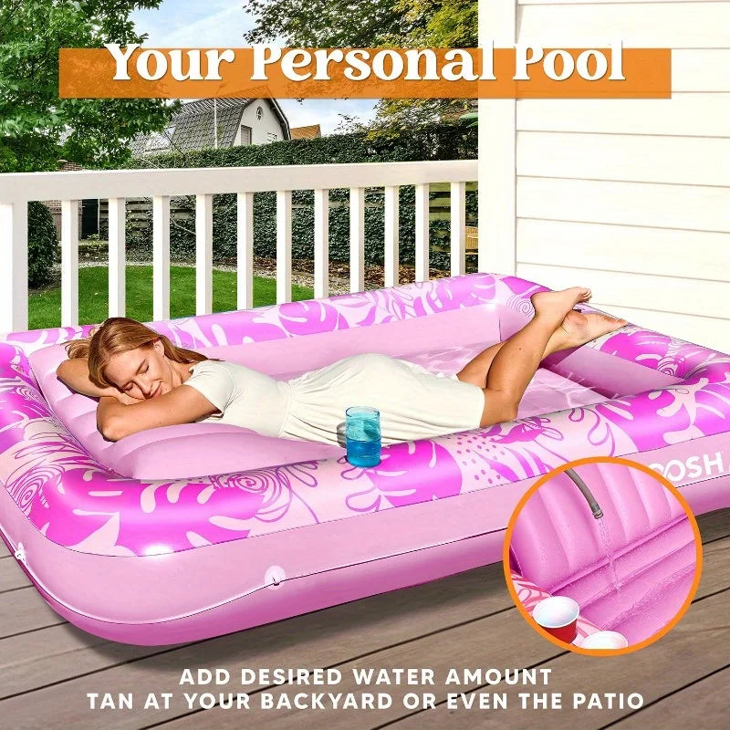 Inflatable Tanning Pool Lounger Float - US ONLY