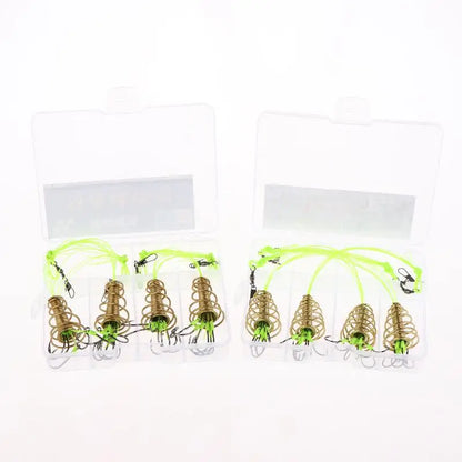 4PCS Explosive Carp Spring Hook Set