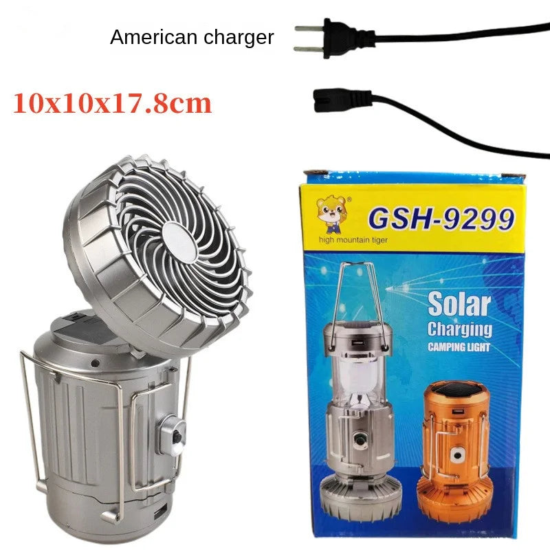 Multi-Function Solar Fan Light