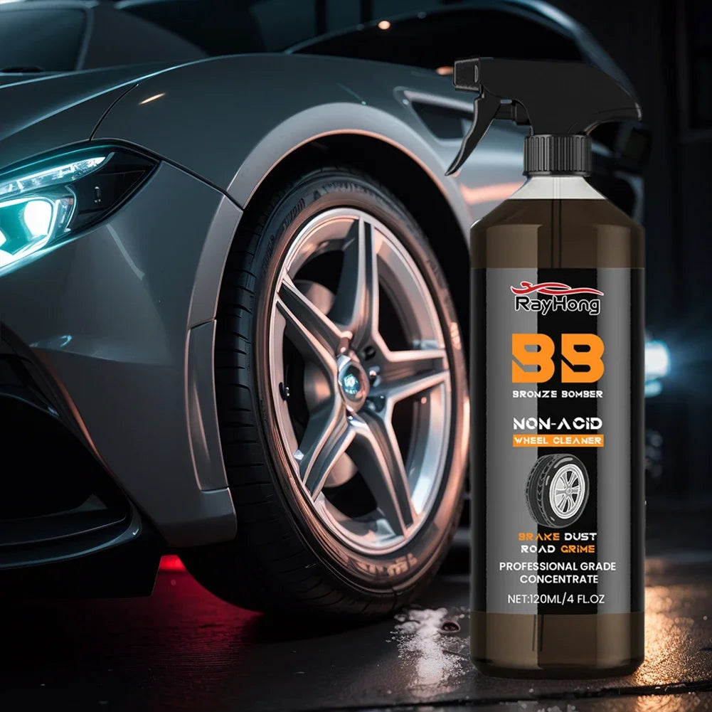 Powerful Wheel & Tire Cleaner Spray 4oz (120ml)