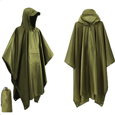 3-in-1 Military Rain Poncho Shelter