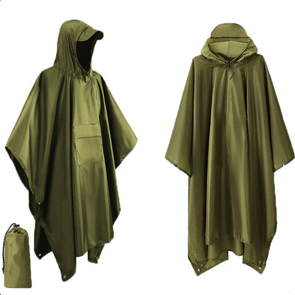 3-in-1 Military Rain Poncho Shelter