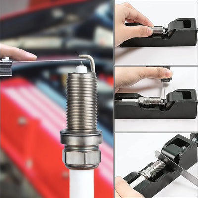 Universal CNC Aluminum Spark Plug Gap Tool Set with Feeler Gauge