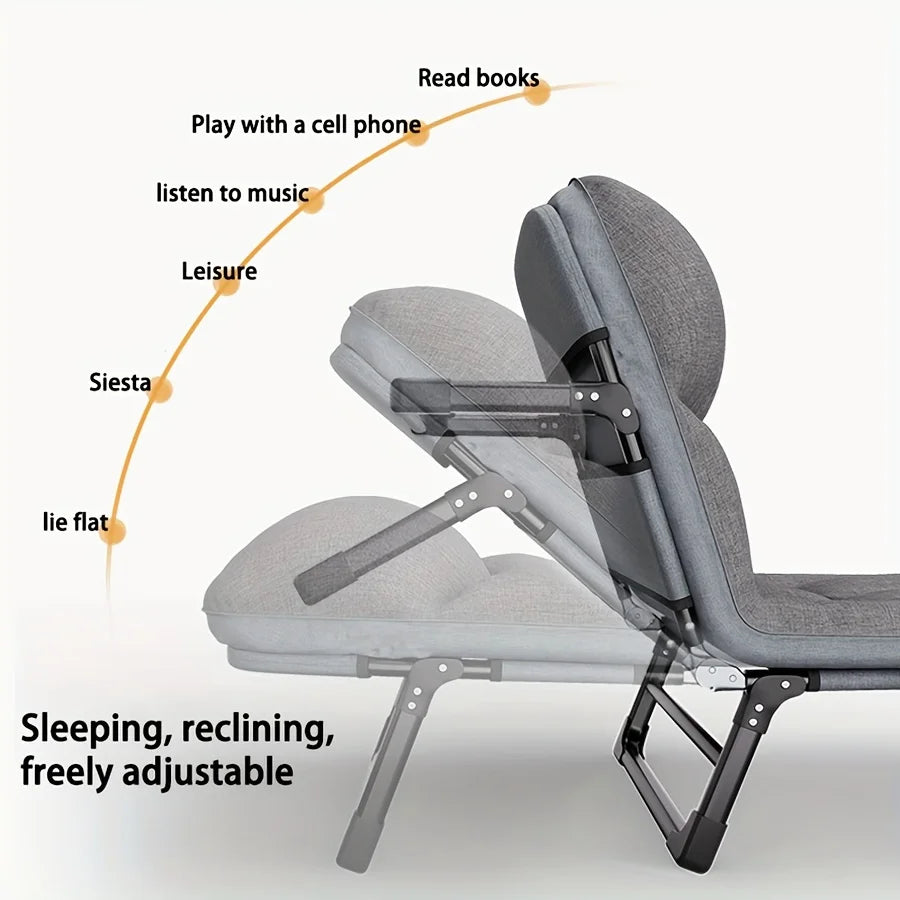 Heavy-Duty Folding Bed with Mattress