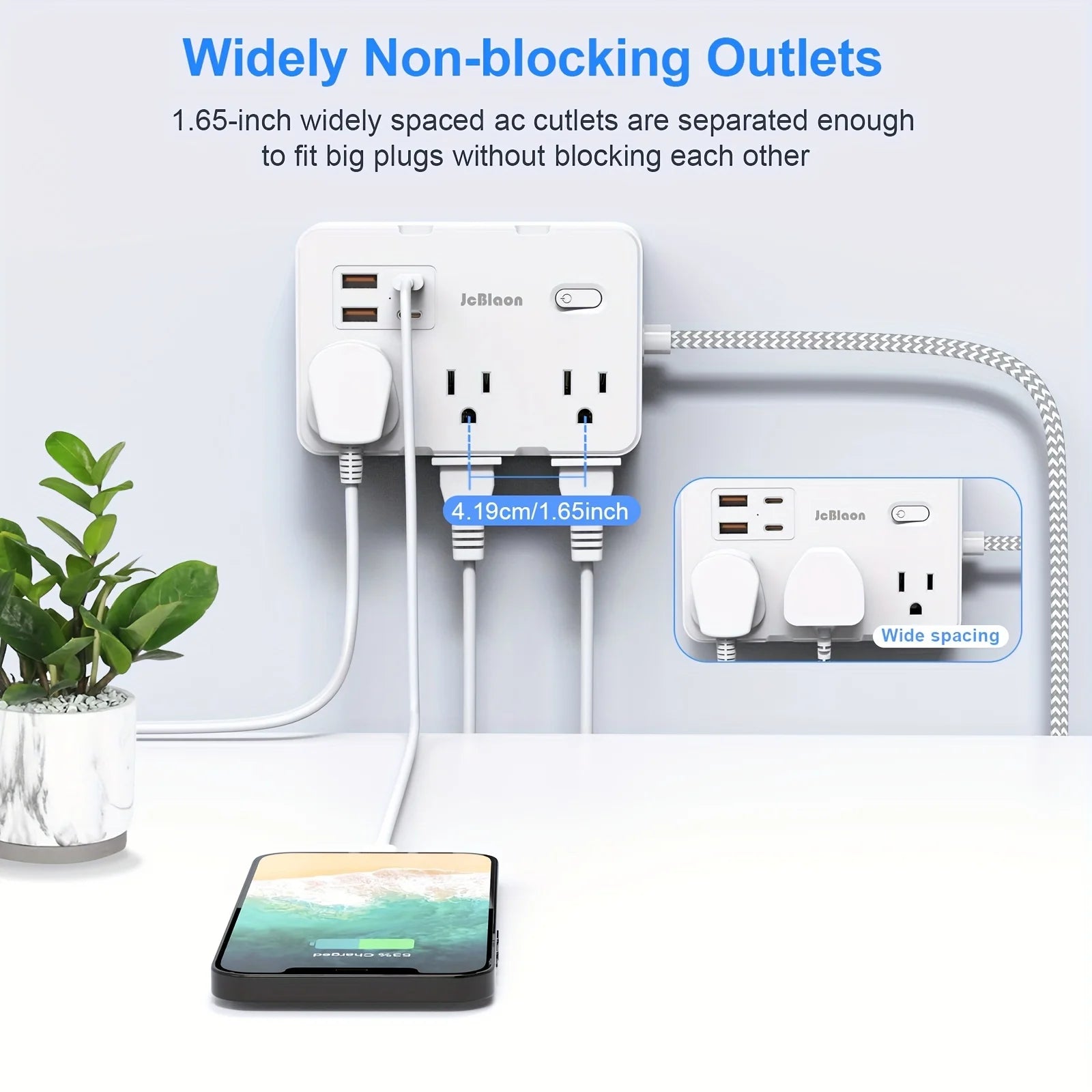 10-in-1 Desktop Power Strip with USB-C