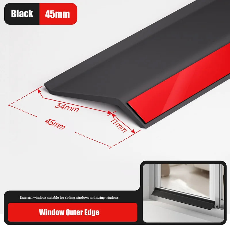 Aluminum Window Water Blocking Bar & Rain Deflector