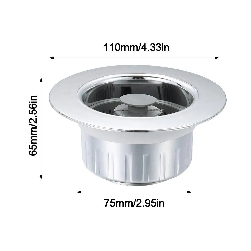 3-in-1 Kitchen Sink Drain Strainer & Stopper