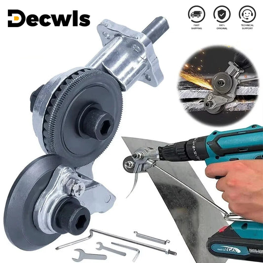 Drill-Powered Metal Sheet Cutter