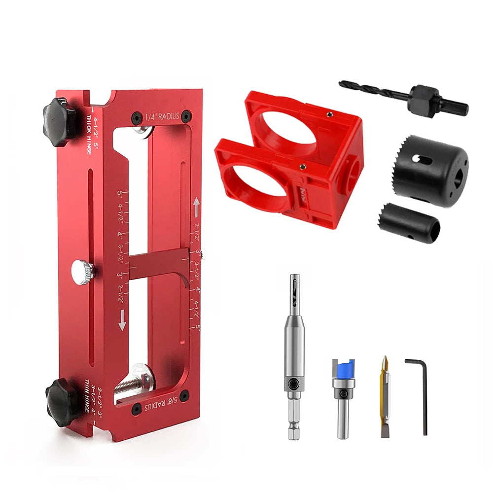 Adjustable Door Hinge Installation Jig Kit
