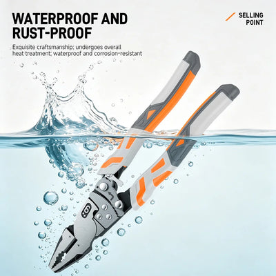 Self-Locking Ratchet Wire Cutter Pliers