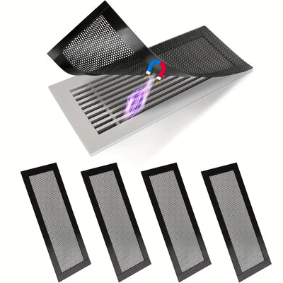 4Pcs Magnetic Mesh Air Vent Cover Filters (10x4")