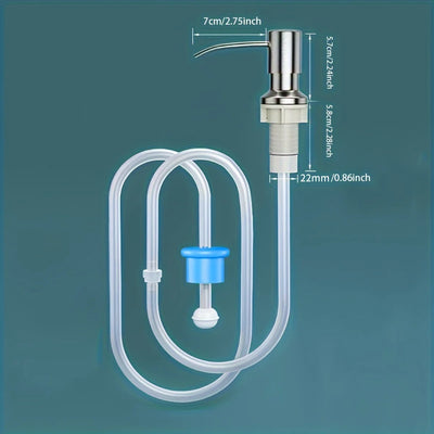 Built-In Kitchen Sink Soap Dispenser with Extension Tube