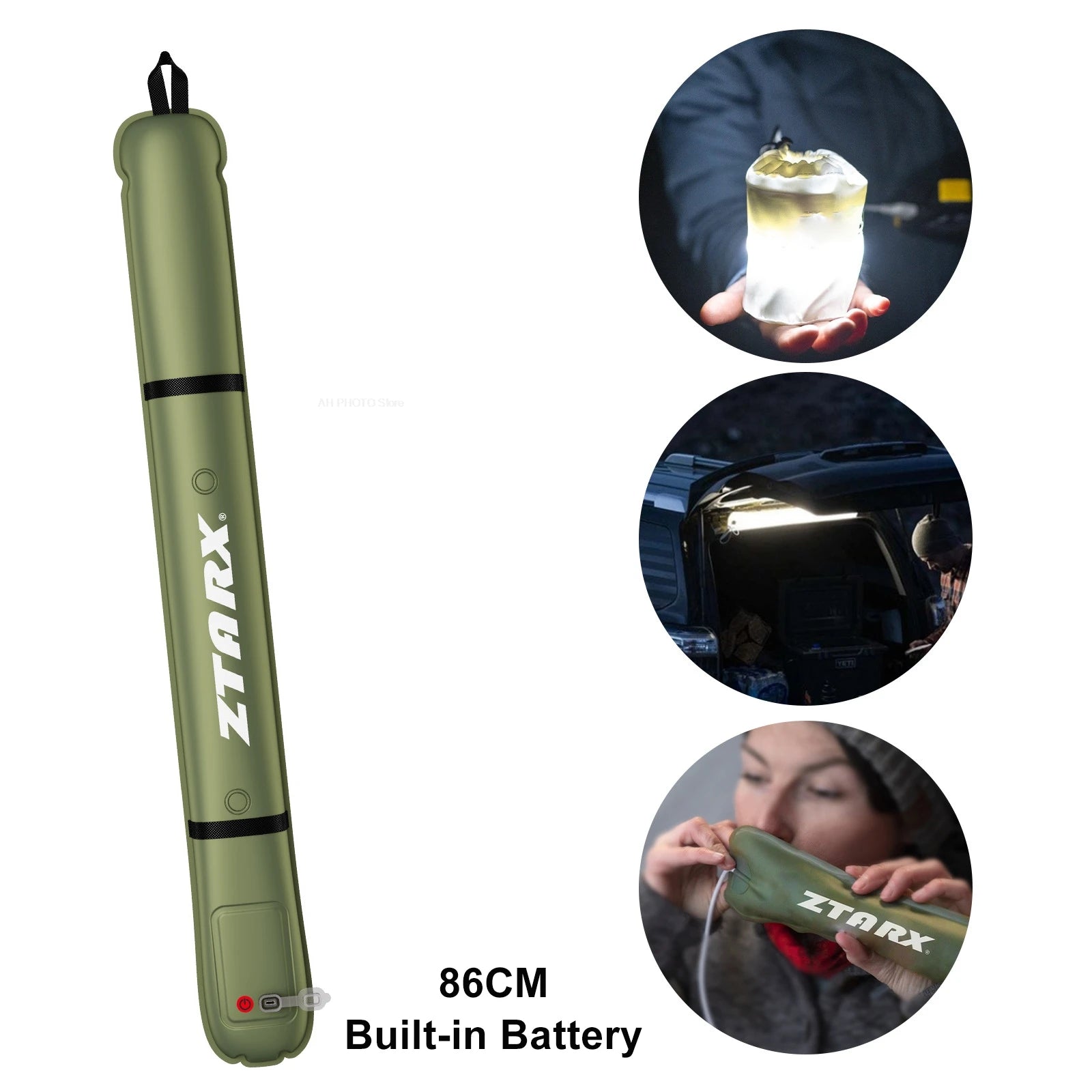 Solar LED Tube Camping Light