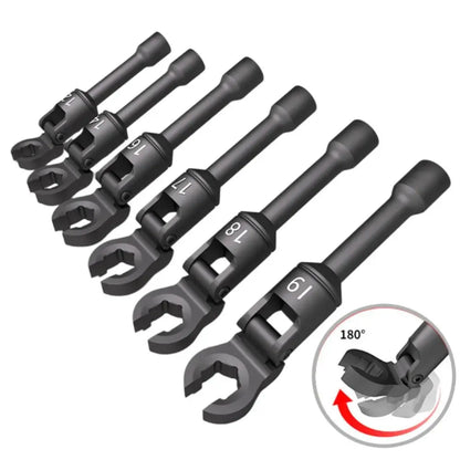 6PCS Universal Tubing Wrench Set