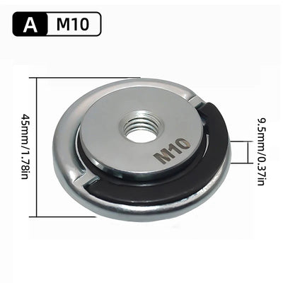 Quick-Lock Angle Grinder Nut for M10/M14 Grinders