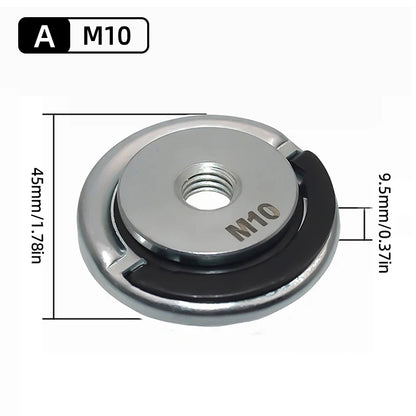 Quick-Lock Angle Grinder Nut for M10/M14 Grinders