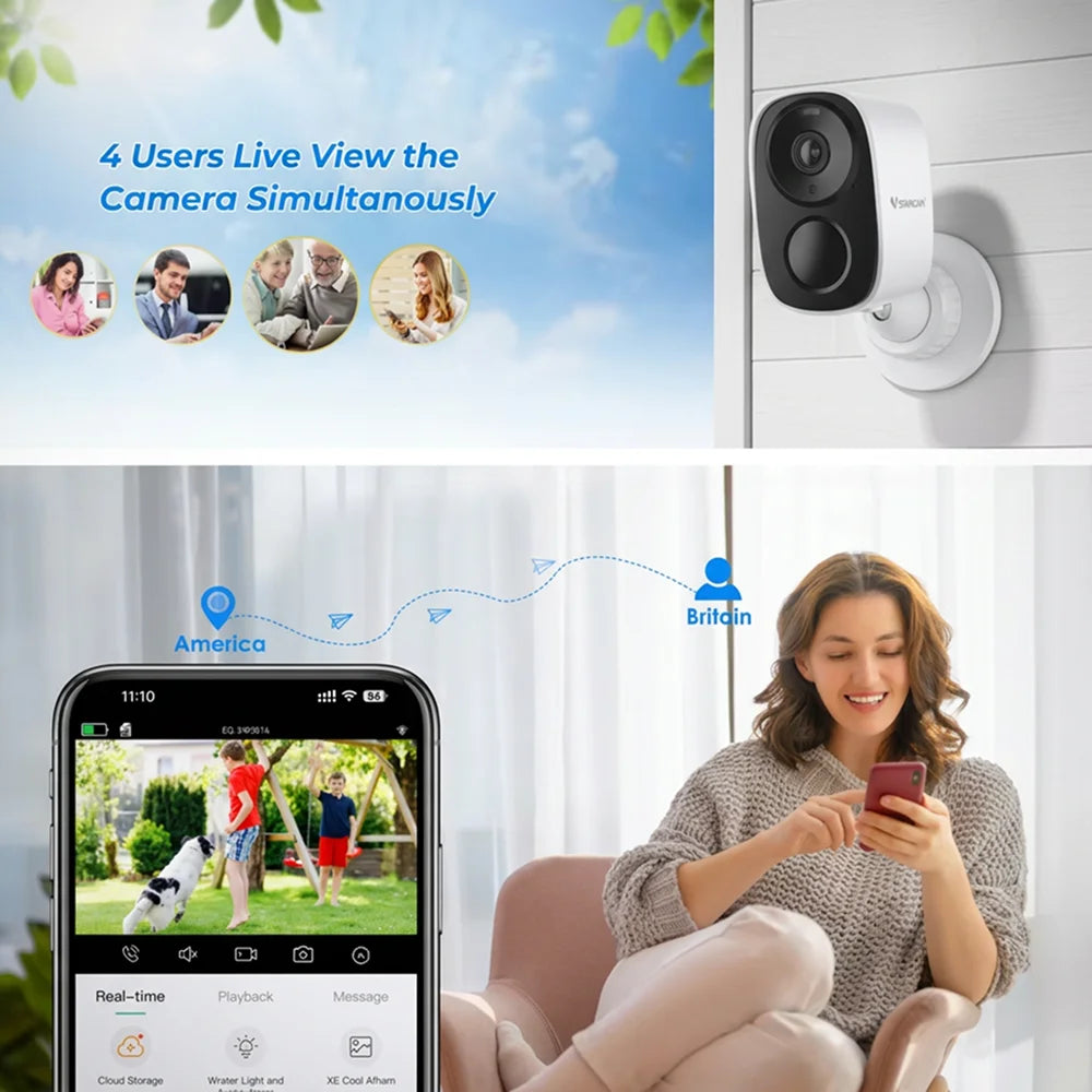 5MP Wireless Magnetic Security Camera