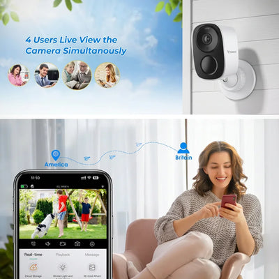 5MP Wireless Magnetic Security Camera