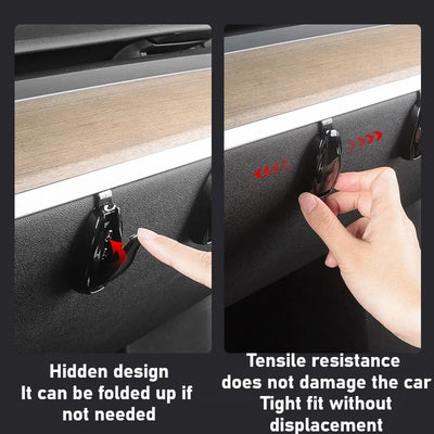 Tesla Model 3/Y Hidden Glove Box Storage Hook