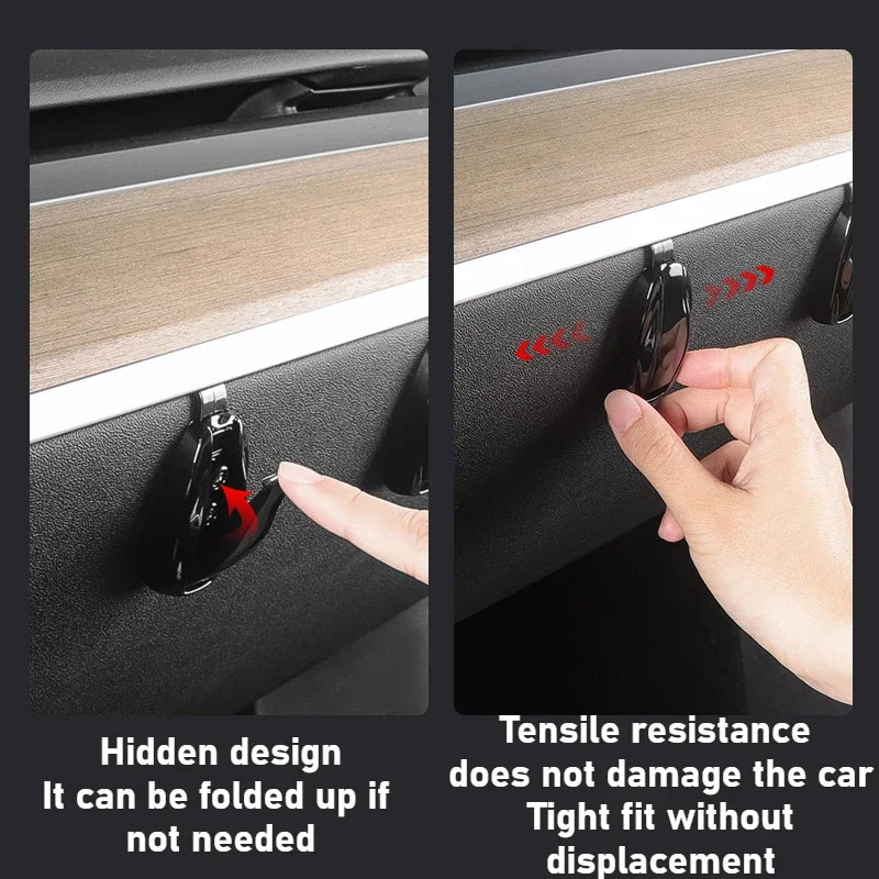 Tesla Model 3/Y Hidden Glove Box Storage Hook