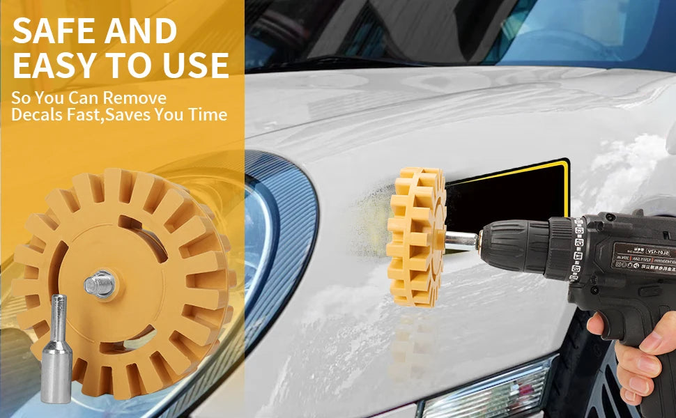Rubber Eraser Wheel Decal Remover Tool
