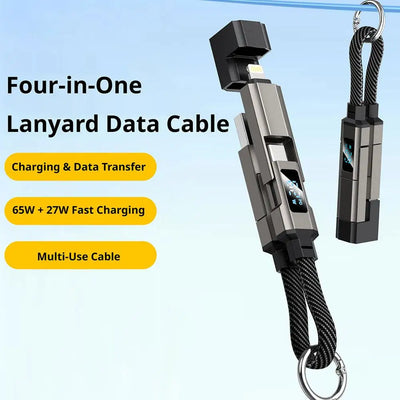 4-in-1 65W Keychain Charging Cable