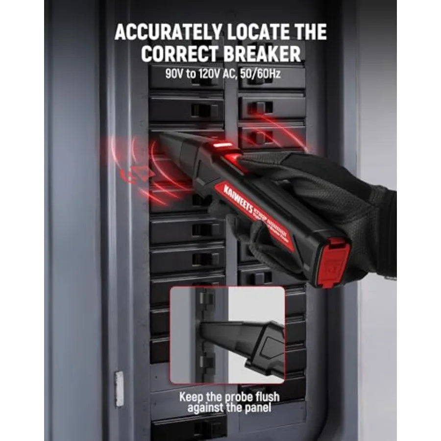 Digital Circuit Breaker Finder Tool Kit & GFCI Outlet Tester with LED Indicators