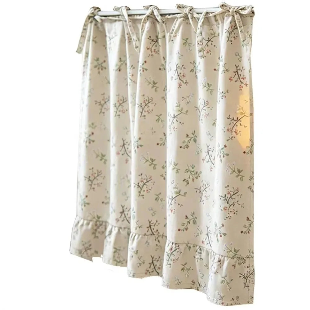 Farmhouse Plaid Kitchen Stove Cover with Ruffled Edges
