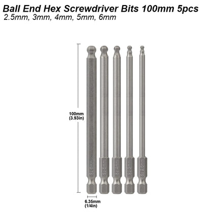 Ball End Hex Bit Set
