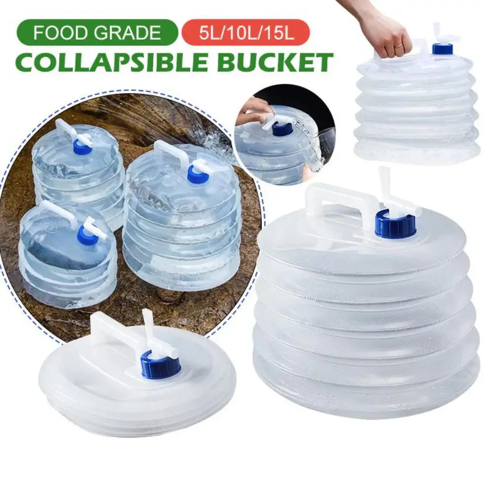 Folding Water Bucket with Faucet (T)