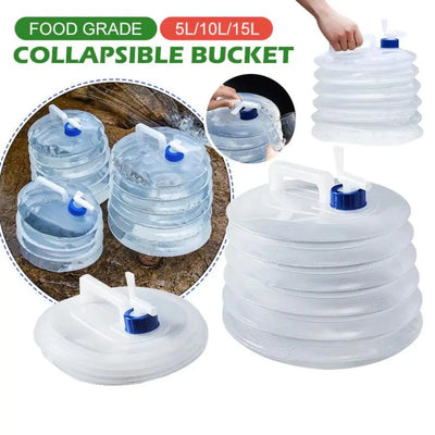 Folding Water Bucket with Faucet (T)