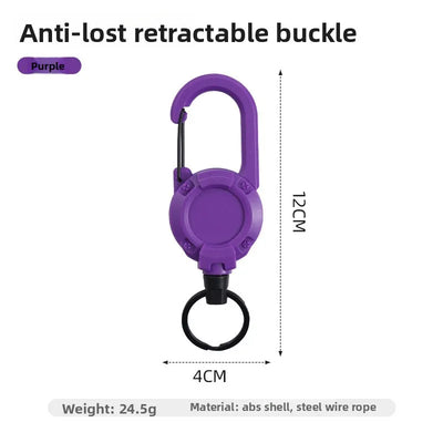 Retractable Steel Keychain