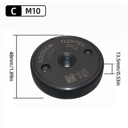 Quick-Lock Angle Grinder Nut for M10/M14 Grinders