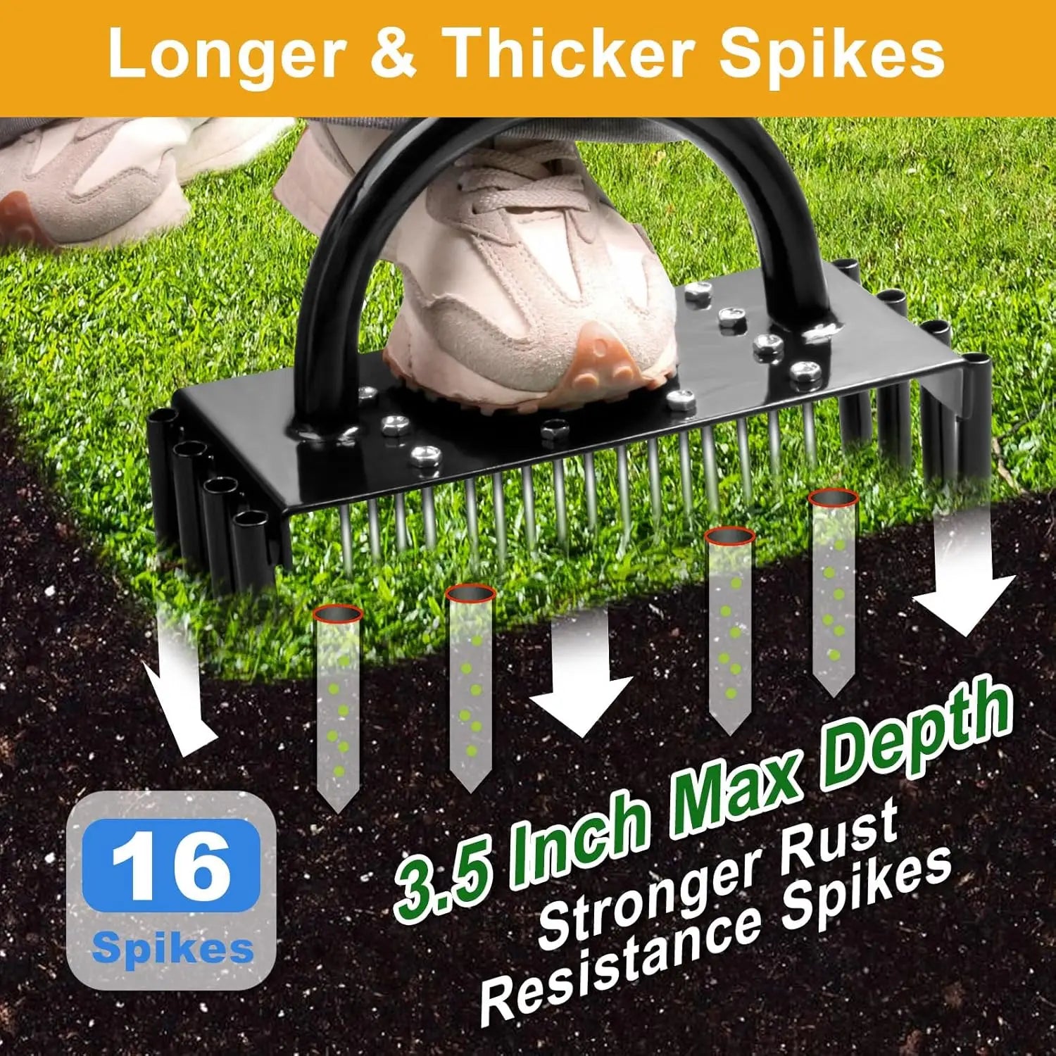 Manual Lawn Aerator Tool