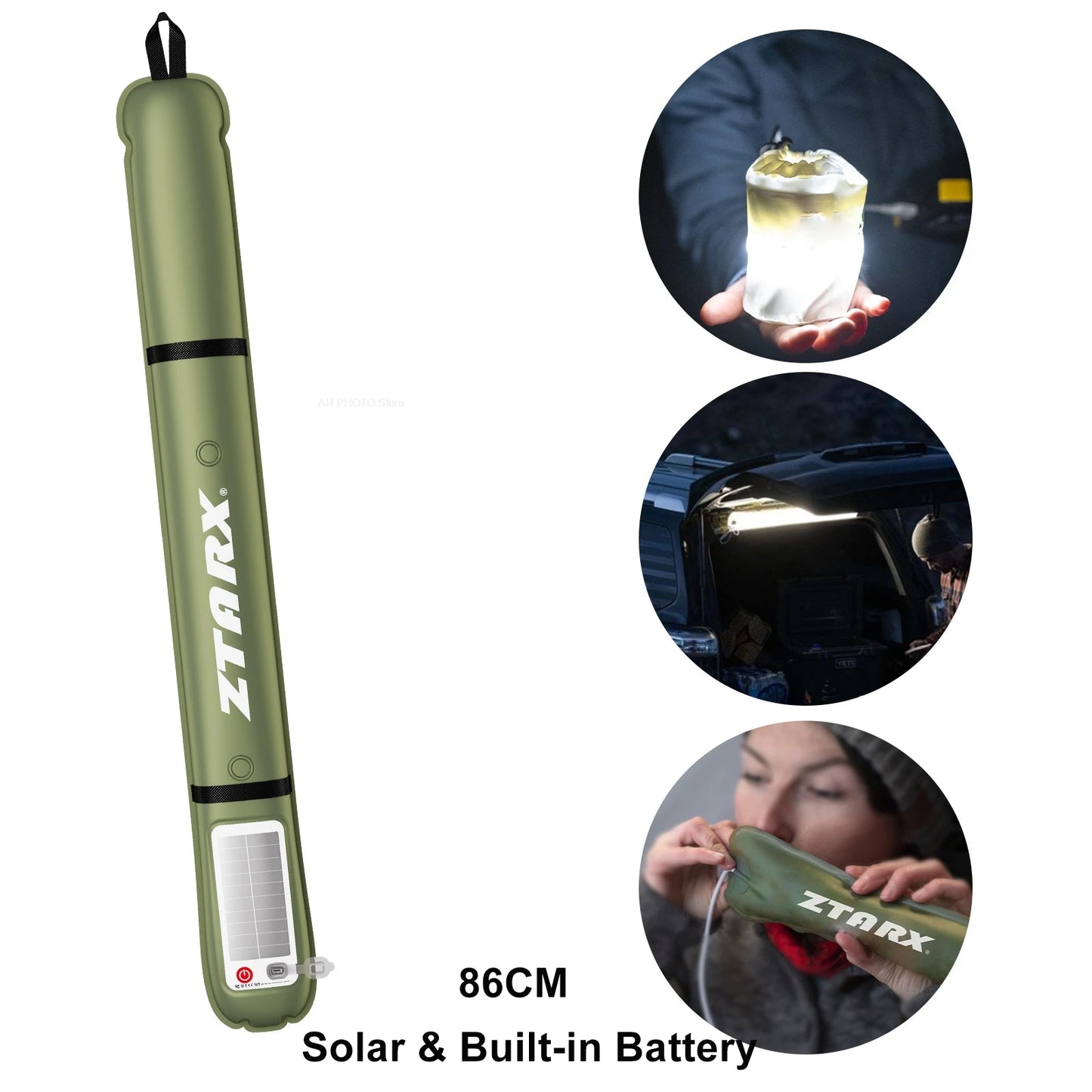 Solar LED Tube Camping Light
