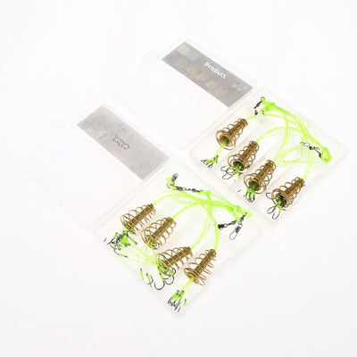 4PCS Explosive Carp Spring Hook Set