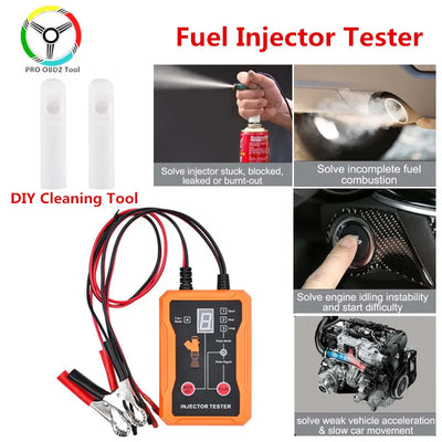 Upgraded Dual-Channel Fuel Injector Tester & Cleaner Tool (8 Pulse Modes)