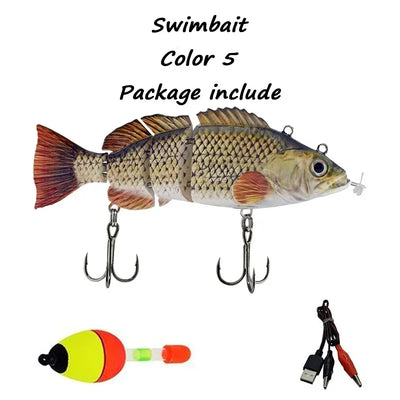 13cm/5.1" Rechargeable Robotic Fishing Lure