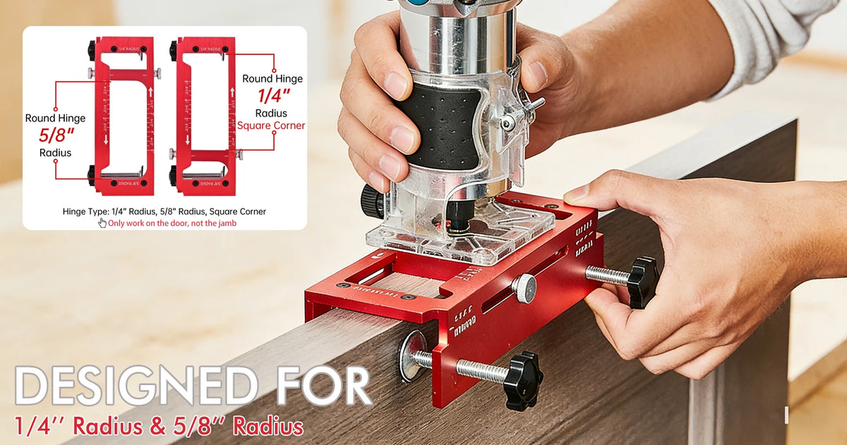 Adjustable Door Hinge Installation Jig Kit