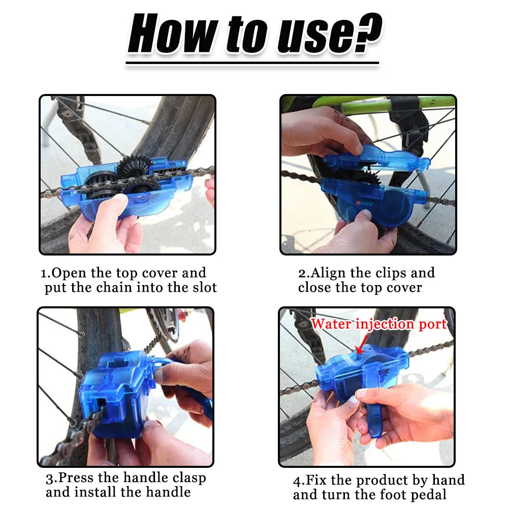 Bycicle Chain Cleaner Tool Set