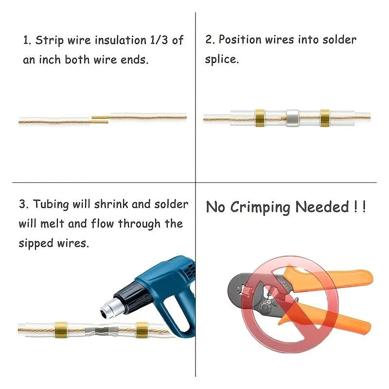 Waterproof Wire Connectors 100/250 Pack (R)