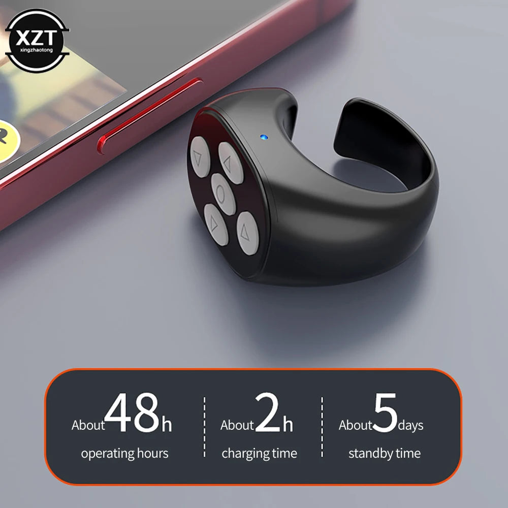 Bluetooth Fingertip Ring Remote & Scrolling Controller