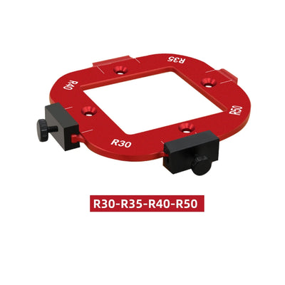 Aluminum Corner Radius Template Set (R10–R50)
