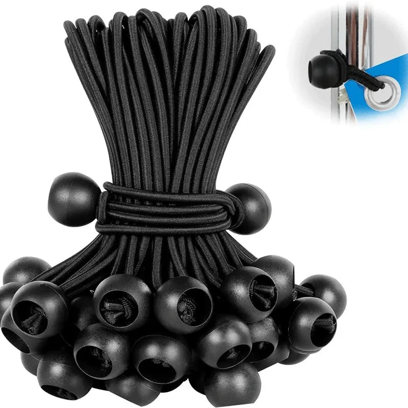 10-Piece Heavy-Duty Ball Bungee Cords 