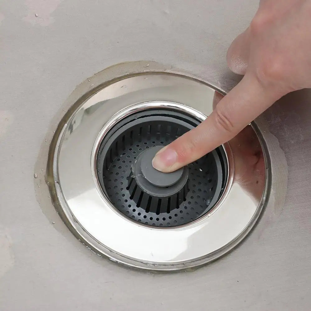3-in-1 Kitchen Sink Drain Strainer & Stopper