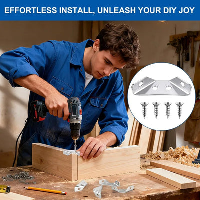 90° Corner Brackets with Screws