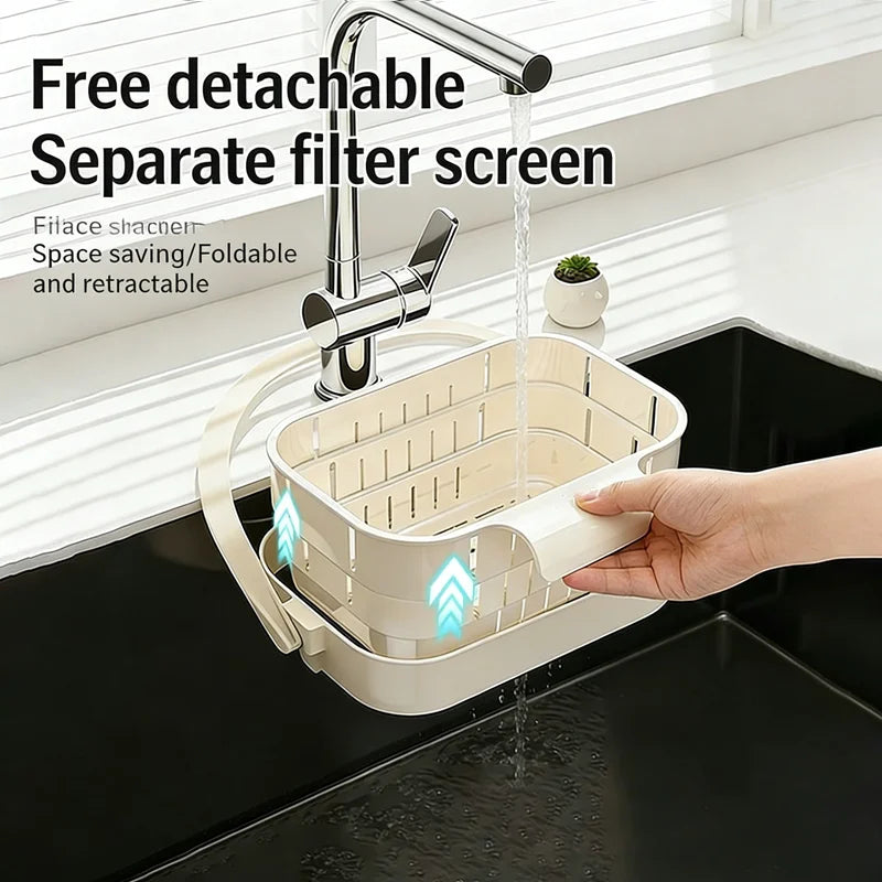 Foldable Sink Colander Basket
