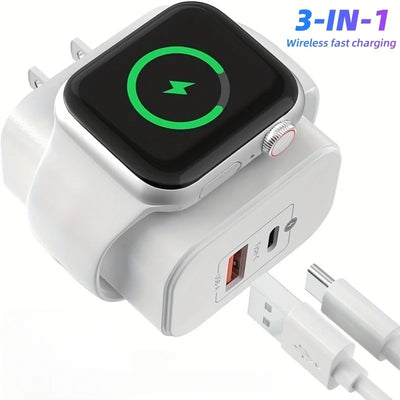3-in-1 Fast Charging Wall Charger