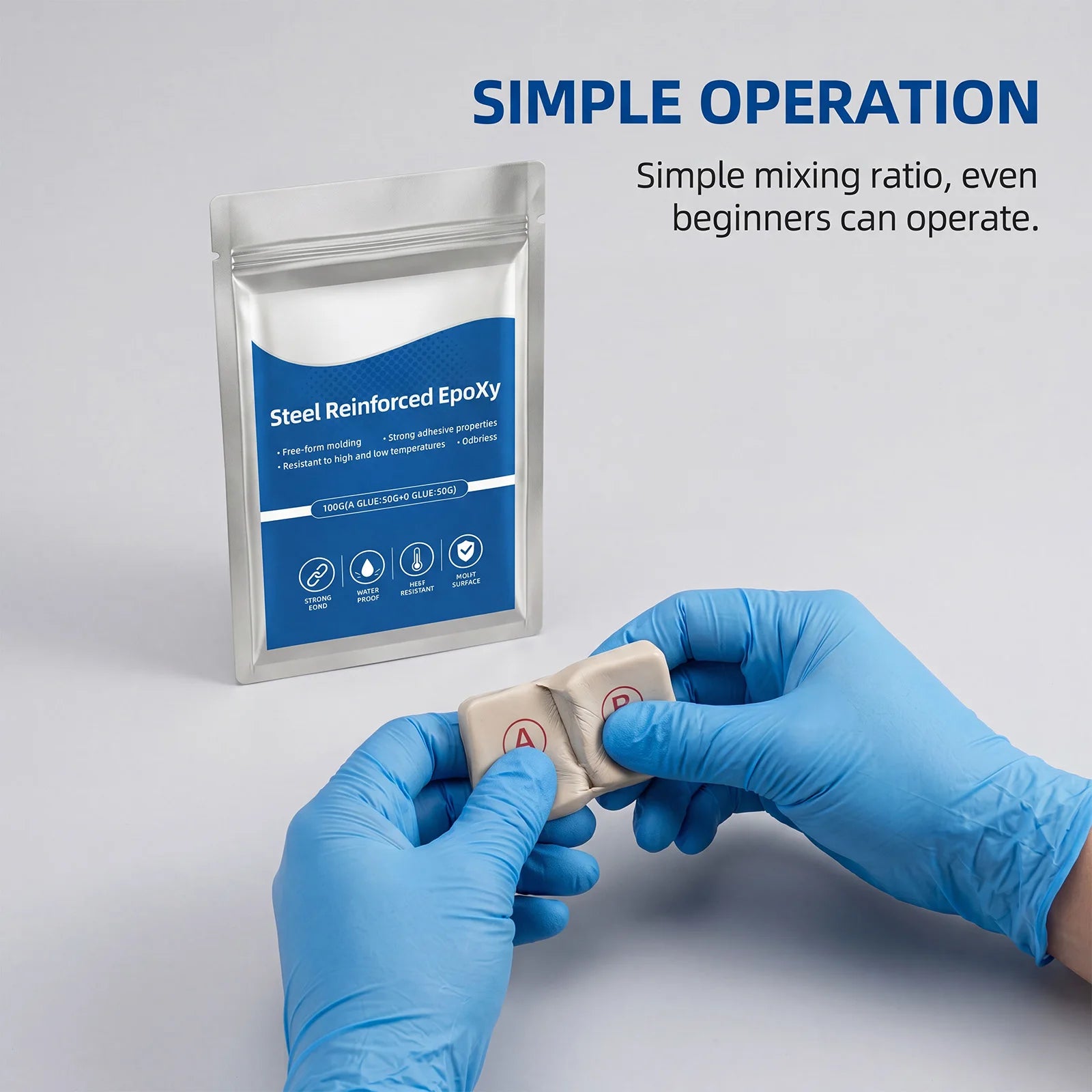 Heavy-Duty Steel Reinforced Epoxy Putty